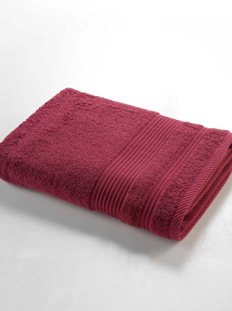Drap de Douche Uni Tendresse – 70x130 cm – 500 g/m² Rouge - Kiabi