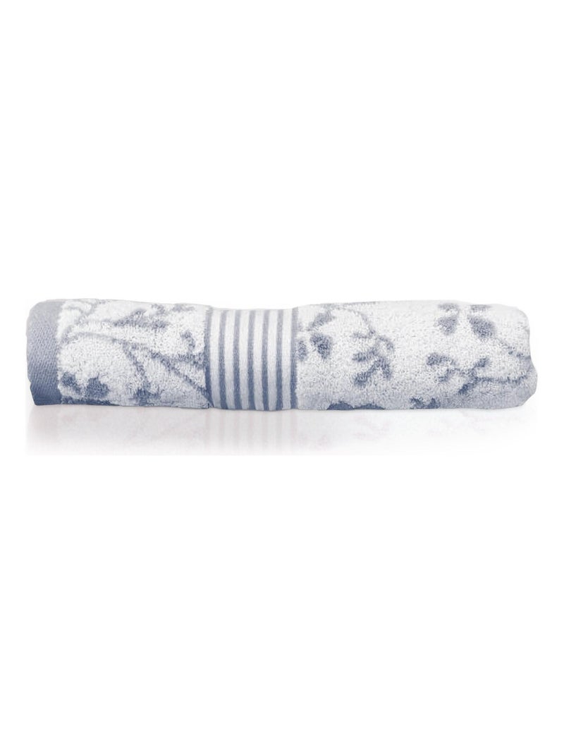 Drap de douche VINTAGE FLORAL Gris - Kiabi