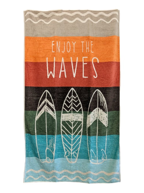 Drap de plage 100x180 cm SHAKA - Kiabi