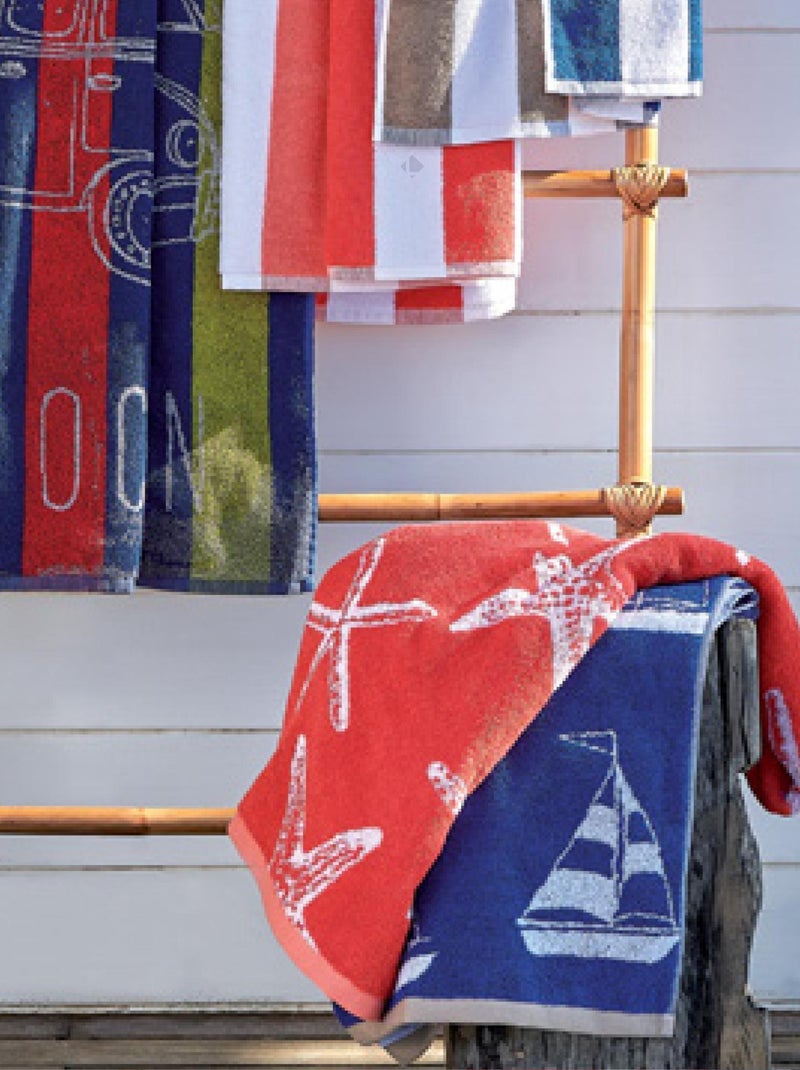 Drap de plage AGRIGENTE Rouge - Kiabi