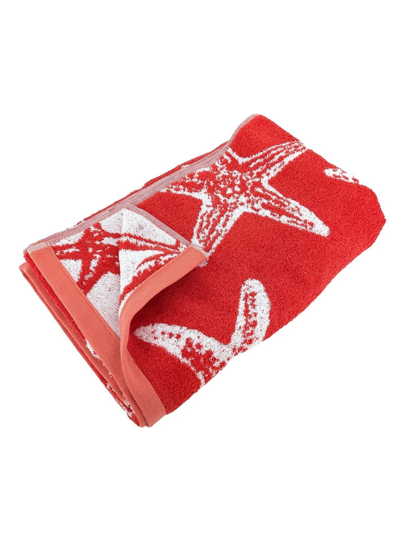 Drap de plage AGRIGENTE Rouge - Kiabi