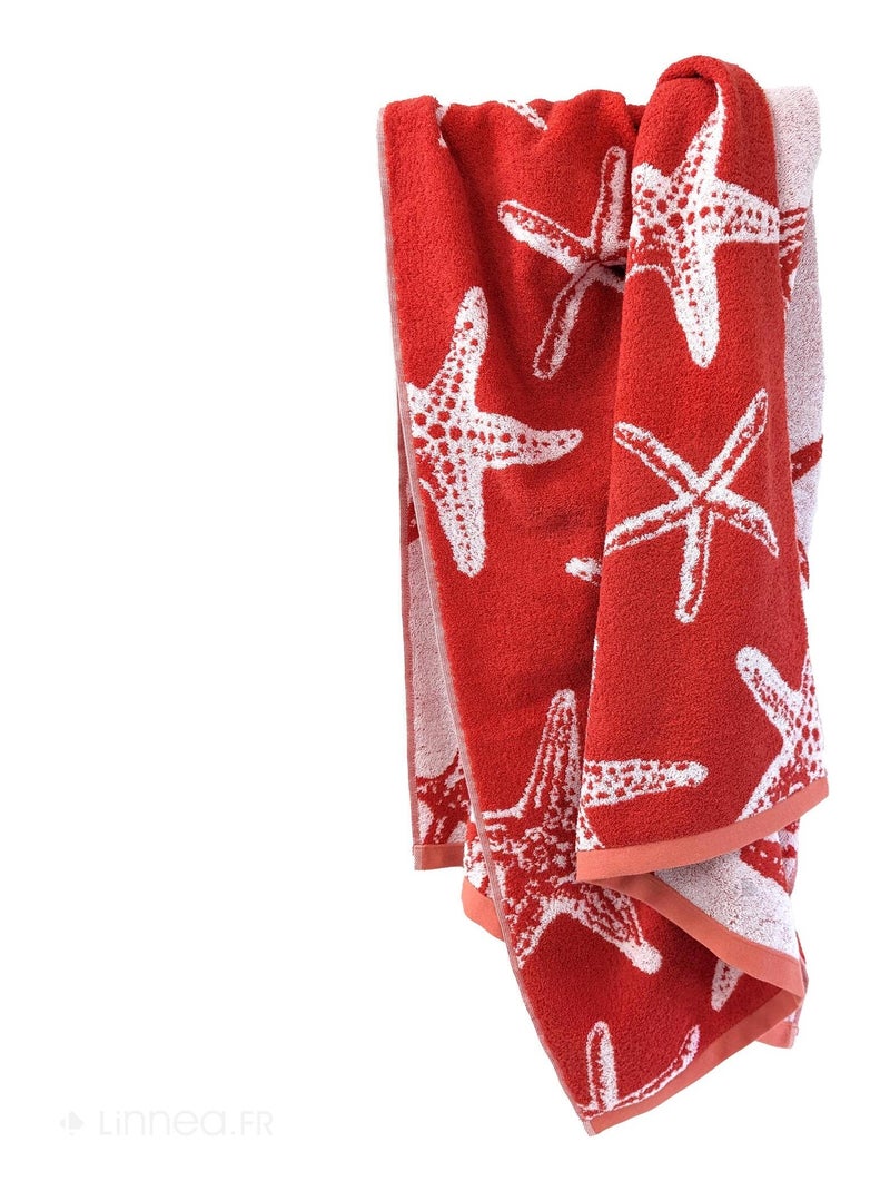 Drap de plage AGRIGENTE Rouge - Kiabi