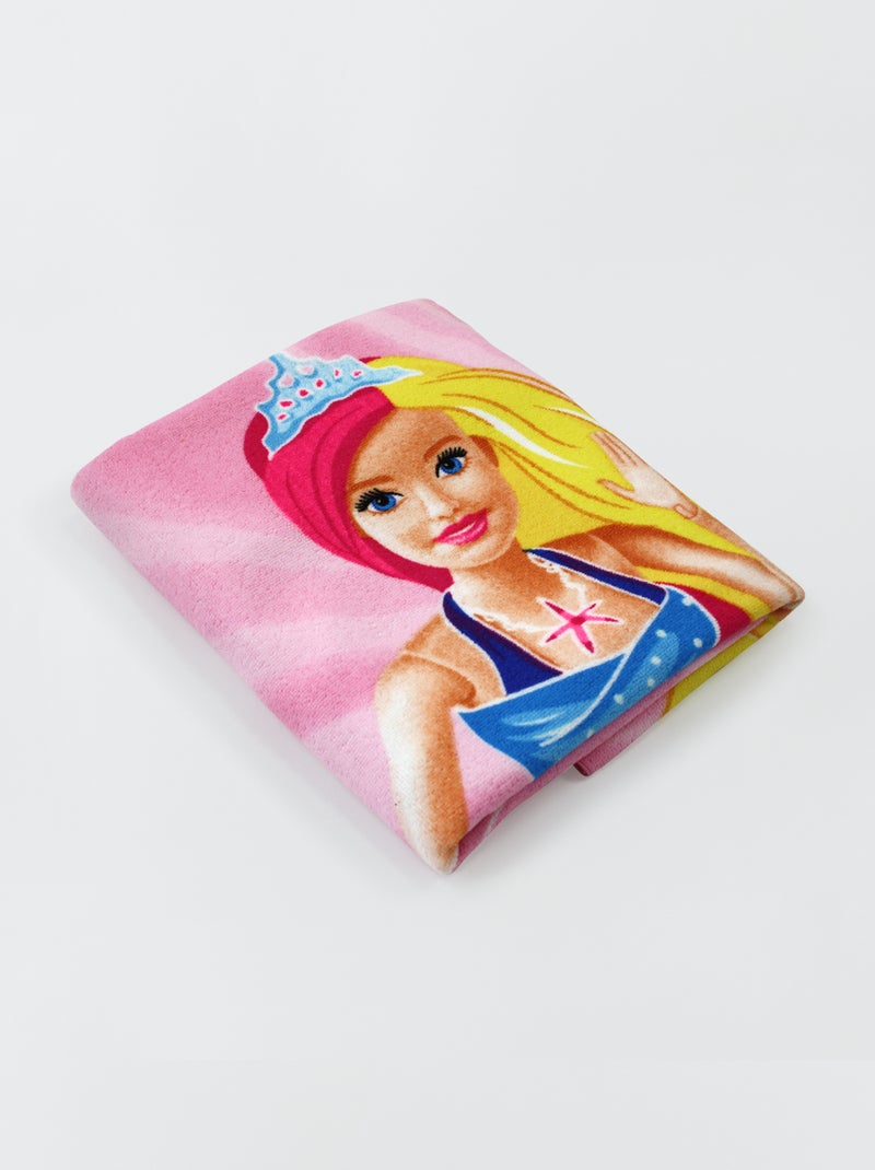 Drap de plage 'Barbie' Rose - Kiabi