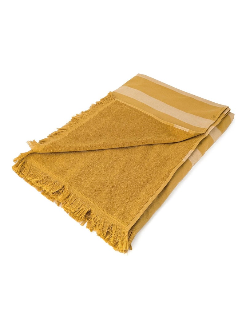 Drap de plage CATANE Moutarde - Kiabi