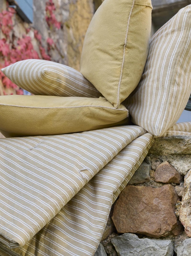 Drap de plage coton LILI FOUTAS Marron cappuccino - Kiabi