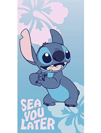 Drap de Plage Disney Stitch 70x140 cm 100% Polyester