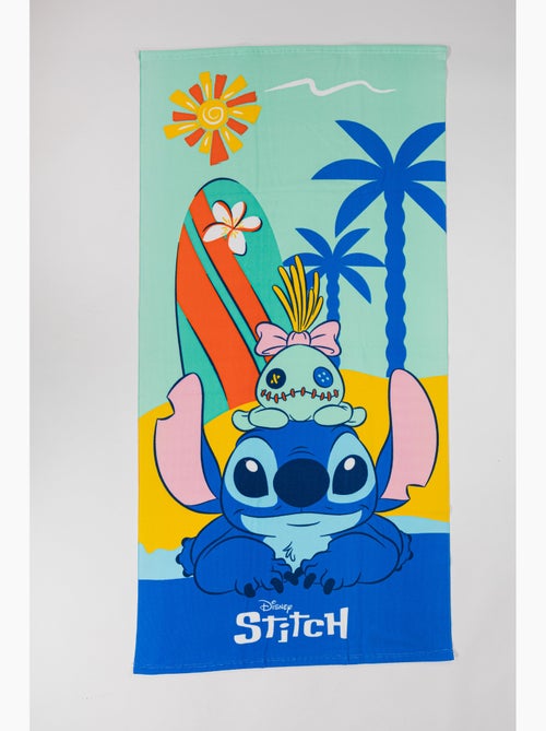 Drap de Plage Disney Stitch 70x140 cm 100% Polyester | Stitch & Scrump Surf Bleu Turquoise Hawaï - Kiabi Drap de Plage Disney Stitch 70x140 cm 100% Polyester | Stitch & Scrump Surf Bleu Turquoise Hawaï - Kiabi