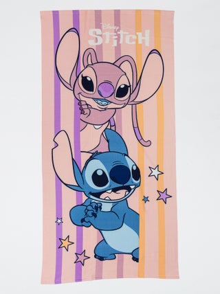 Drap de plage 'Disney' 'Stitch' 70x140 cm