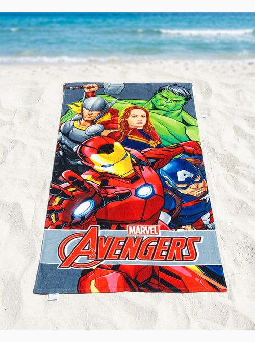 Drap de Plage Enfant Avengers Marvel 70x140 cm 100% Polyester - Kiabi Drap de Plage Enfant Avengers Marvel 70x140 cm 100% Polyester - Kiabi