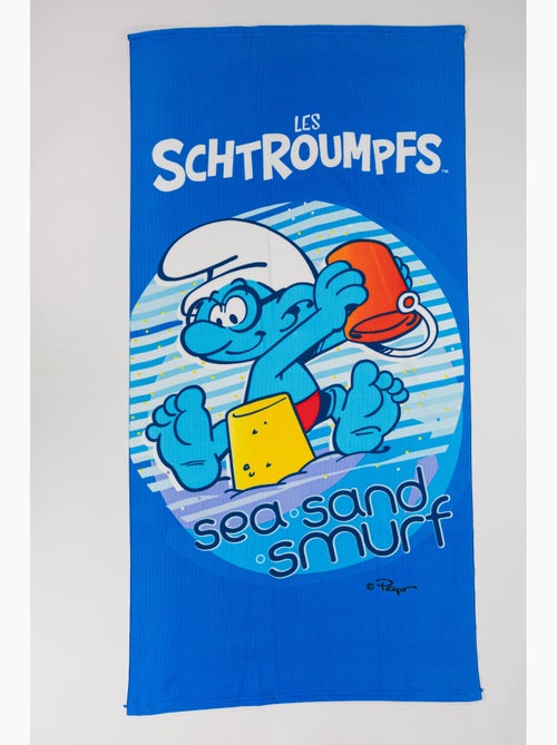Drap de Plage Enfant Les Schtroumpfs 70x140 cm 100% Polyester - Kiabi Drap de Plage Enfant Les Schtroumpfs 70x140 cm 100% Polyester - Kiabi