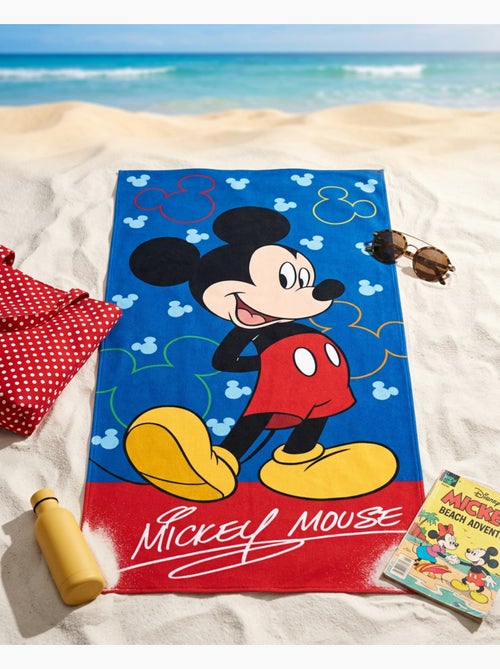 Drap de Plage Enfant Mickey Mouse Disney 70x140 cm 100% Coton - Kiabi Drap de Plage Enfant Mickey Mouse Disney 70x140 cm 100% Coton - Kiabi