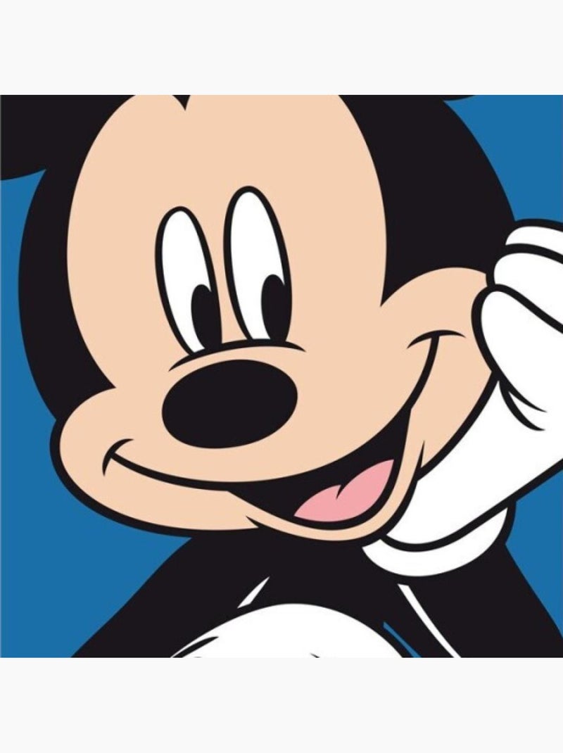 Drap de Plage Enfant Mickey Mouse Disney 70x140 cm 100% Polyester Noir Bleu - Kiabi