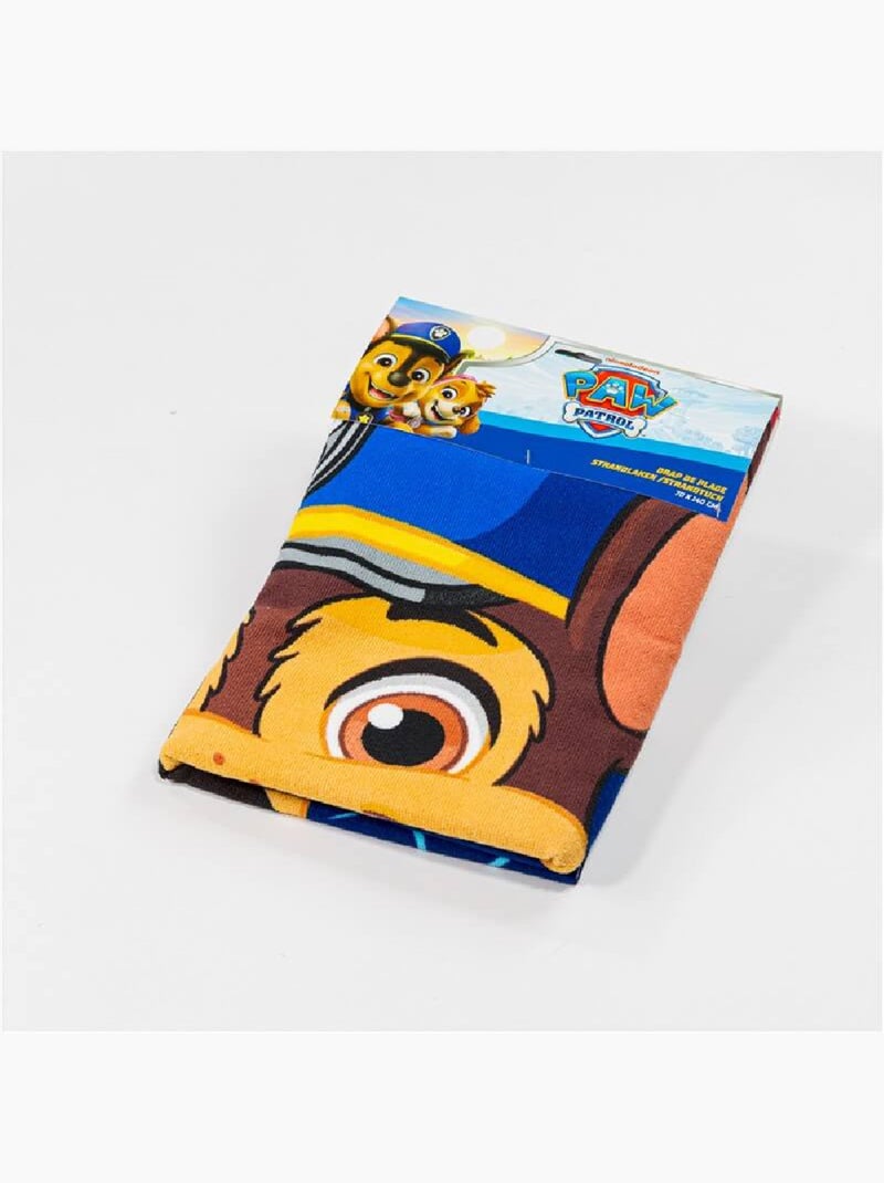 Drap de Plage Enfant PAW Patrol 70x140 cm 100% Polyester Noir Bleu - Kiabi