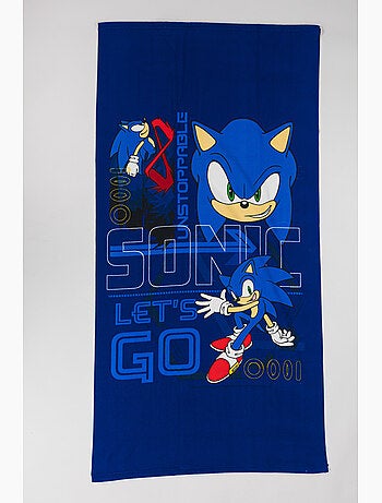 Drap de Plage Enfant Sonic the Hedgehog 70x140 cm 100% Polyester