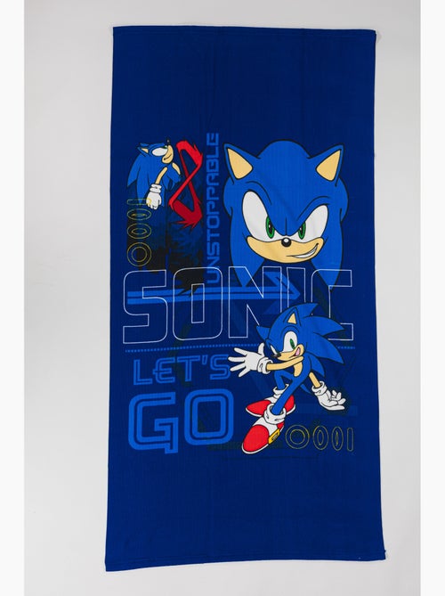 Drap de Plage Enfant Sonic the Hedgehog 70x140 cm 100% Polyester - Kiabi