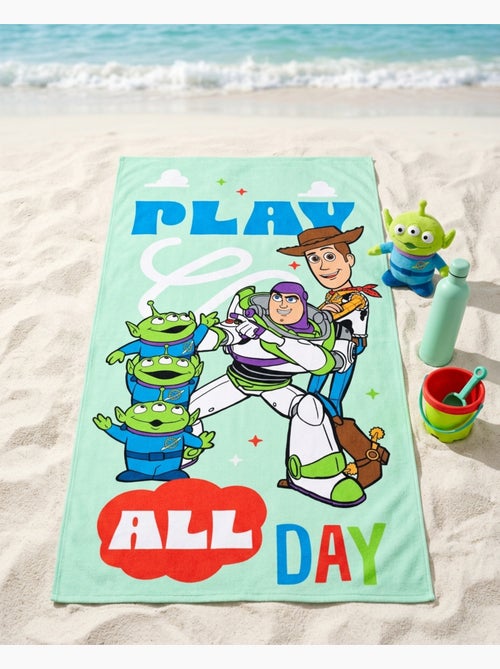 Drap de Plage Enfant Toy Story Disney Pixar 70x140 cm 100% Polyester - Kiabi