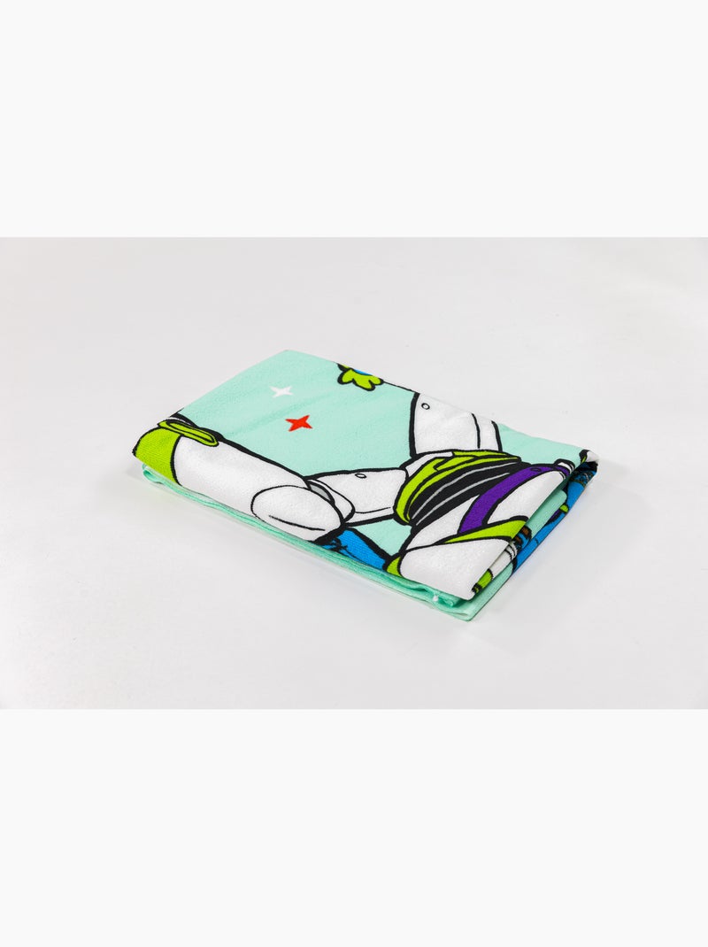 Drap de Plage Enfant Toy Story Disney Pixar 70x140 cm 100% Polyester Noir Beige Bleu - Kiabi