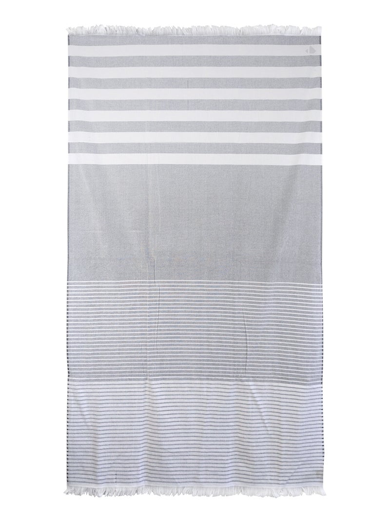 Drap de plage FETOVAIA Gris - Kiabi