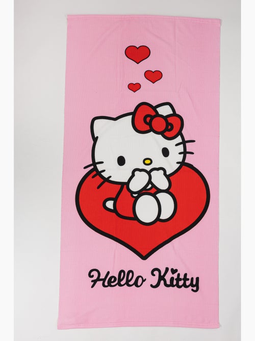 Drap de Plage Fille Hello Kitty Sanrio 70x140 cm 100% Polyester - Kiabi Drap de Plage Fille Hello Kitty Sanrio 70x140 cm 100% Polyester - Kiabi