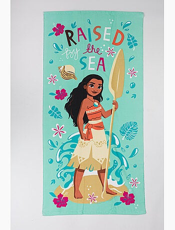 Drap de Plage Fille Vaiana Disney 70x140 cm 100% Polyester