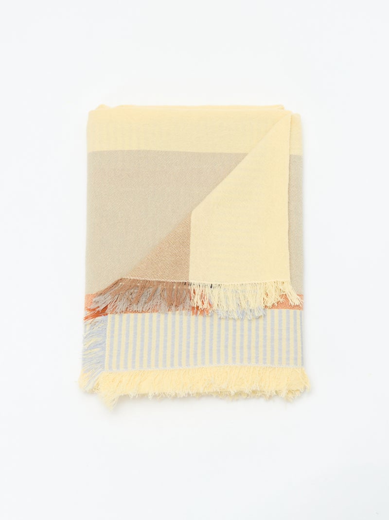 Drap de plage Fouta Beige - Kiabi