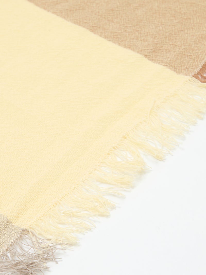 Drap de plage Fouta Beige - Kiabi