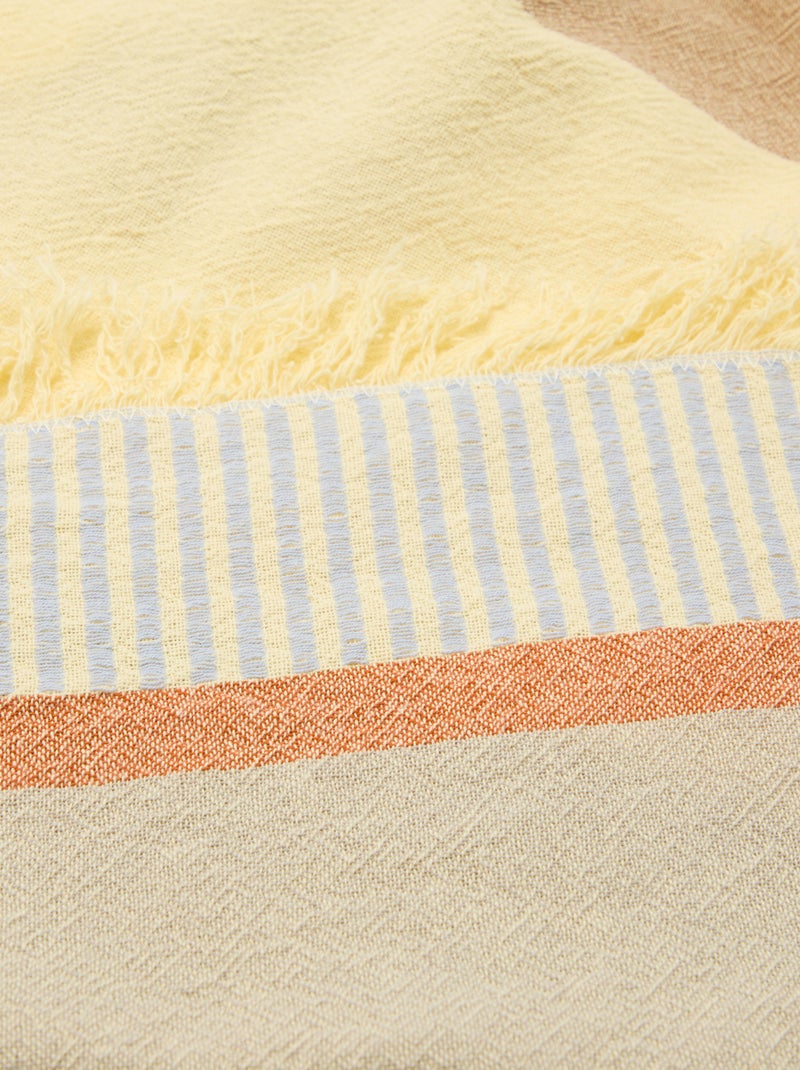 Drap de plage Fouta Beige - Kiabi