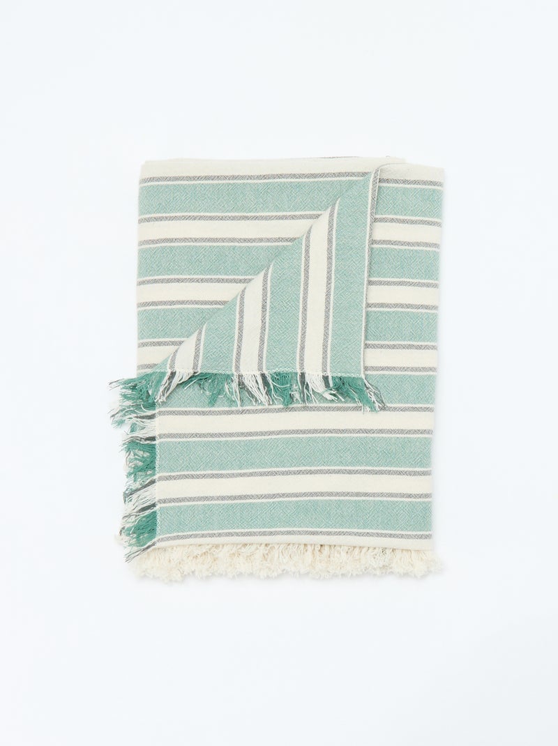 Drap de plage Fouta Bleu - Kiabi