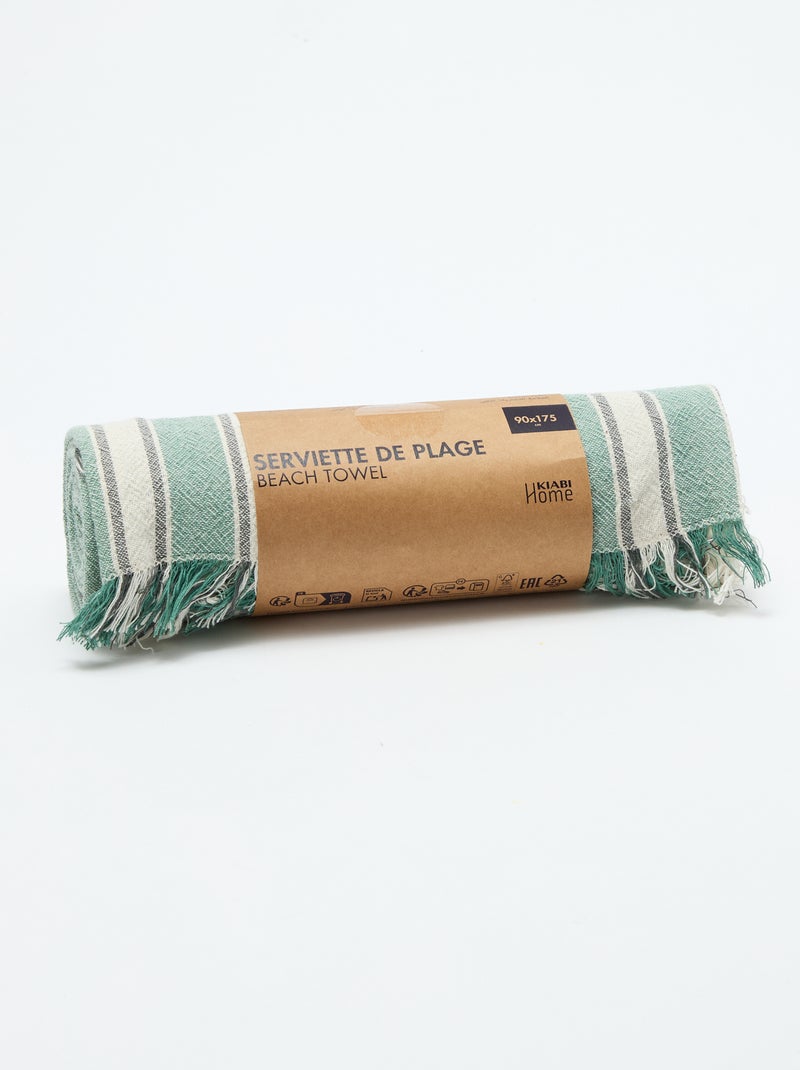 Drap de plage Fouta Bleu - Kiabi