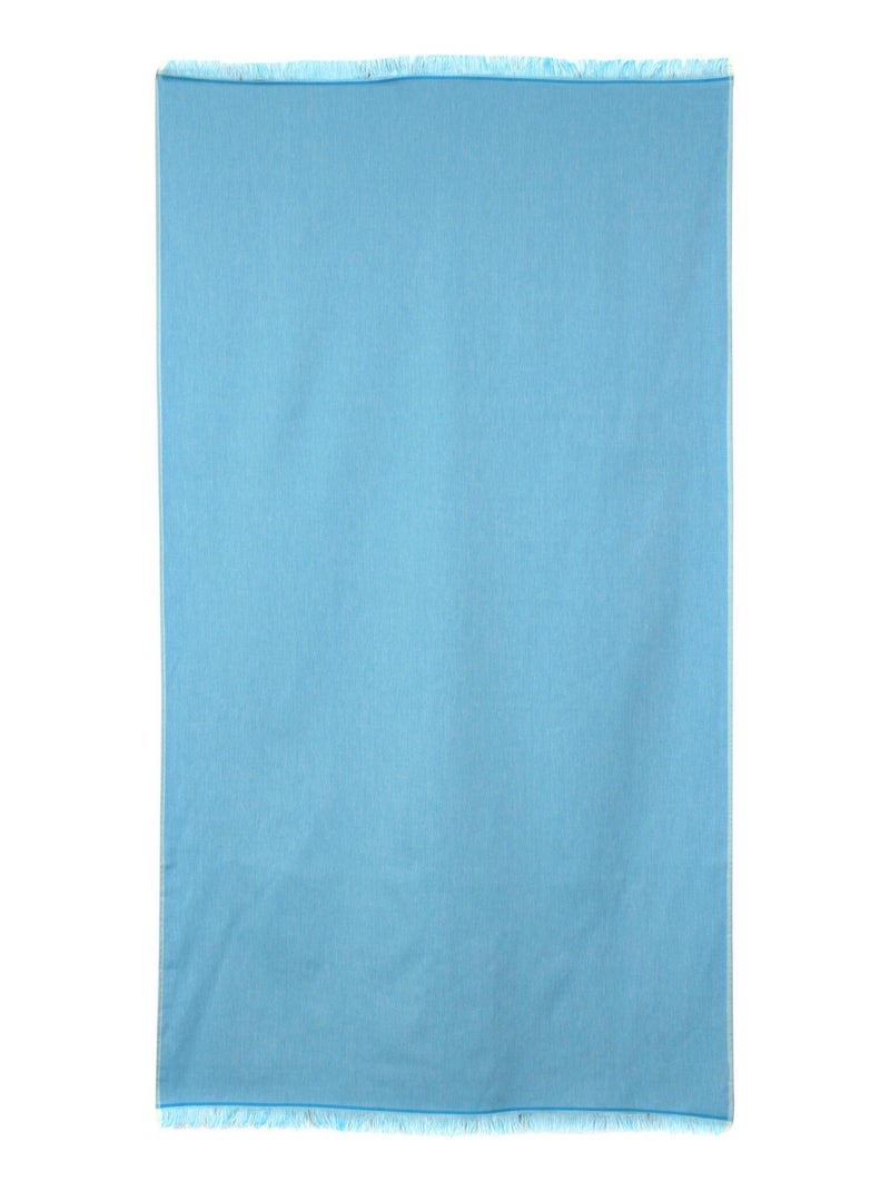 Drap de plage Fouta Bleu turquoise - Kiabi