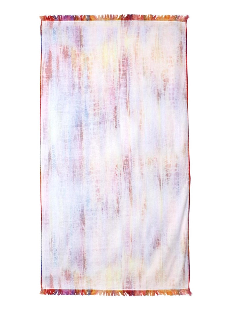 Drap de plage Fouta coton 270 g/m² BIBIONE Cascade Multicolore - Kiabi