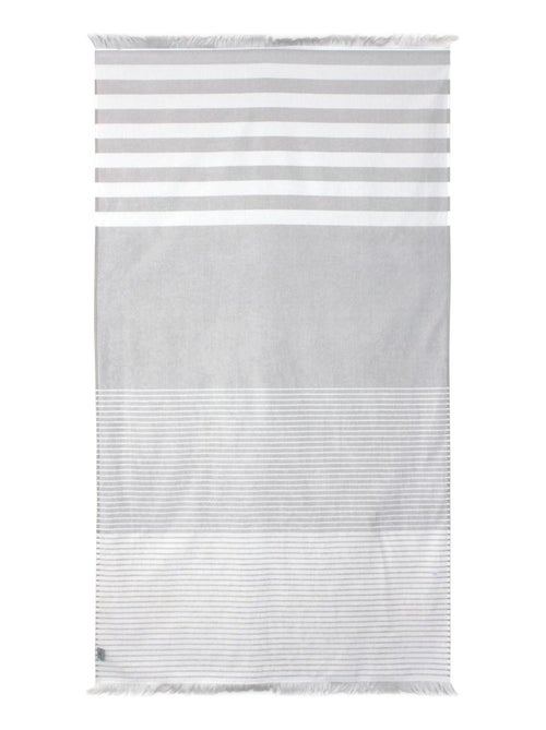 Drap de plage Fouta coton 290 g/m² Rayures - Kiabi