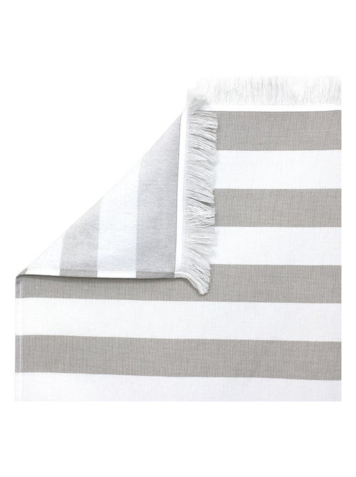 Drap de plage Fouta coton 290 g/m² Rayures - Kiabi