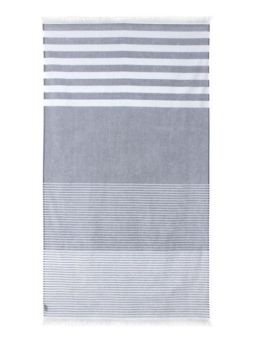 Drap de plage Fouta coton 290 g/m² Rayures - Kiabi