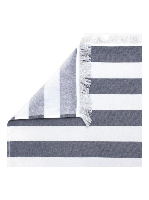 Drap de plage Fouta coton 290 g/m² Rayures - Kiabi