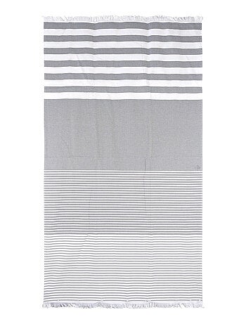 Drap de plage Fouta coton 290 g/m² Rayures