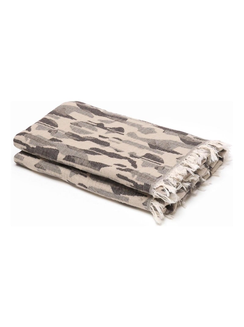 Drap de plage fouta KALYMNOS Beige sable - Kiabi