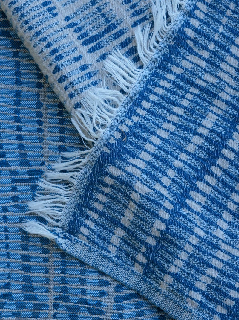 Drap de plage fouta KALYMNOS Bleu topaze - Kiabi