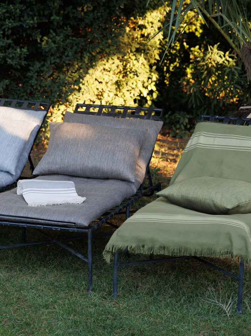 Drap de plage fouta MYKONOS Vert olive - Kiabi