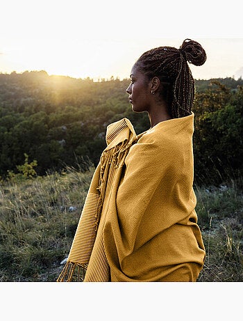 Drap de plage fouta NID D'ABEILLE