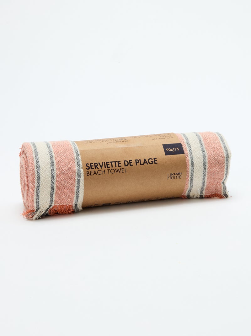 Drap de plage Fouta Orange - Kiabi