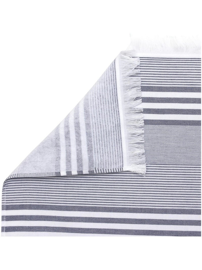 Drap de plage Fouta Rayures Bleu - Kiabi
