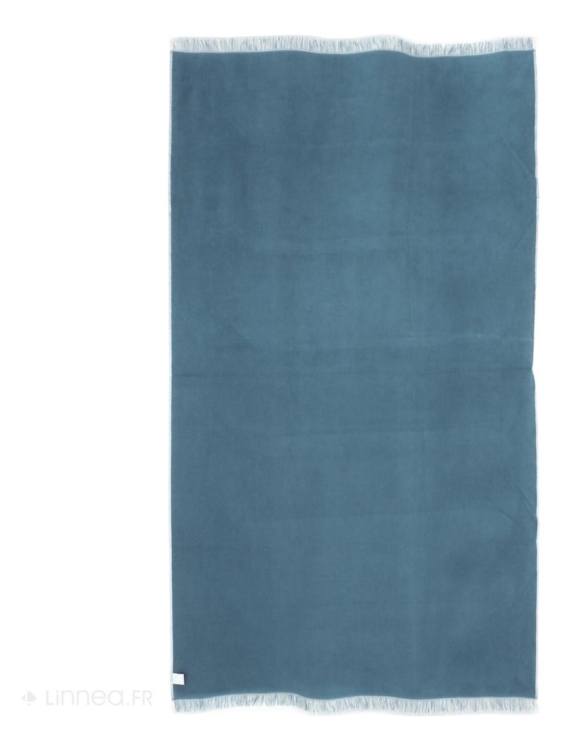 Drap de plage fouta SOFIA Bleu gris - Kiabi