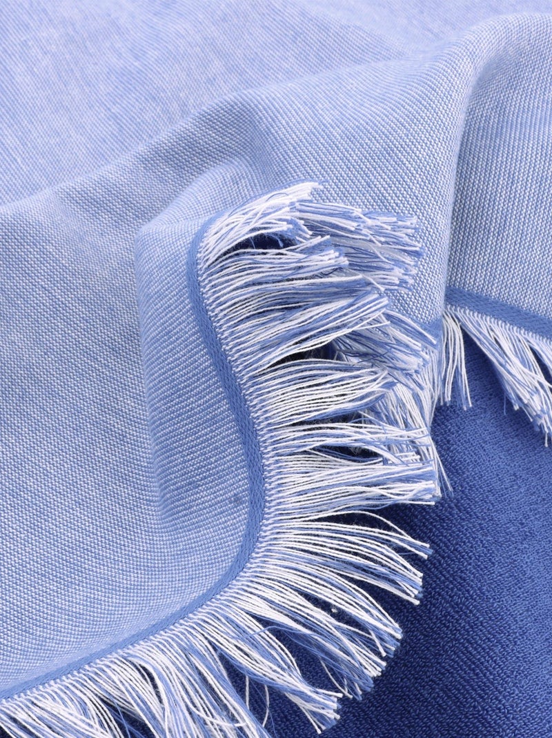 Drap de plage fouta SOFIA Bleu lavande - Kiabi