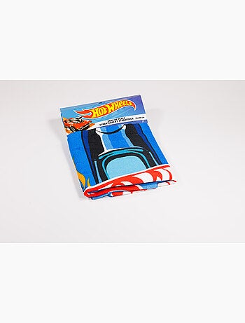 Drap de Plage Garçon Hot Wheels 70x140 cm 100% Polyester | Voiture de Course Bleue