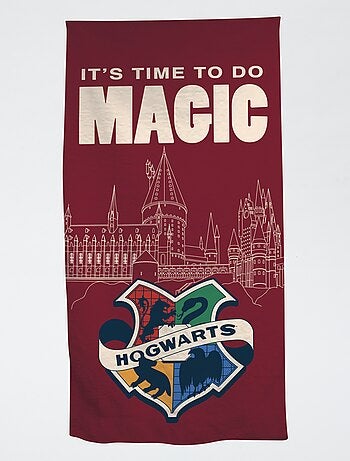 Drap de plage 'Harry potter' en coton 70x140 cm