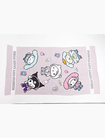 Drap de Plage Hello Kitty and Friends Sanrio 90x170 cm 100% Coton
