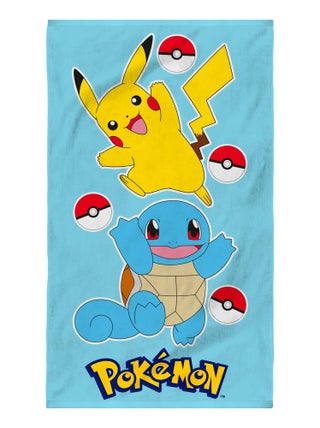 Drap de plage imprimé 100% coton, POKEMON PORT