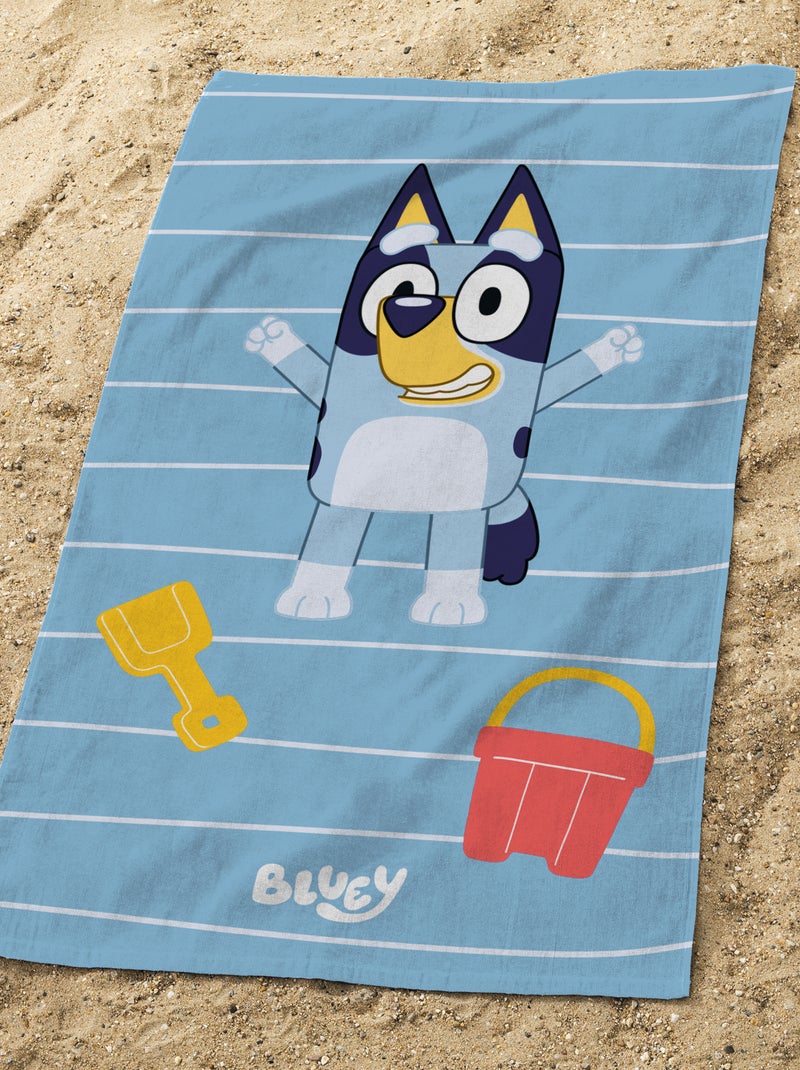 Drap de plage imprimé 'Bluey' Bleu - Kiabi