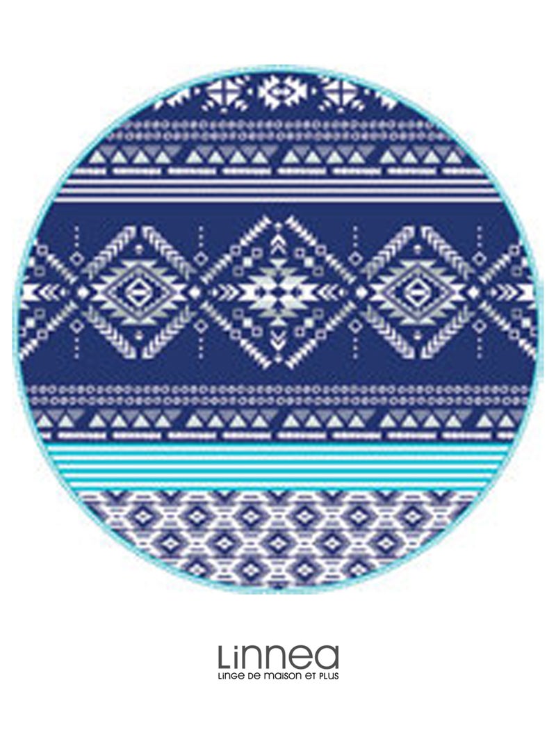 Drap de plage INCA Bleu - Kiabi